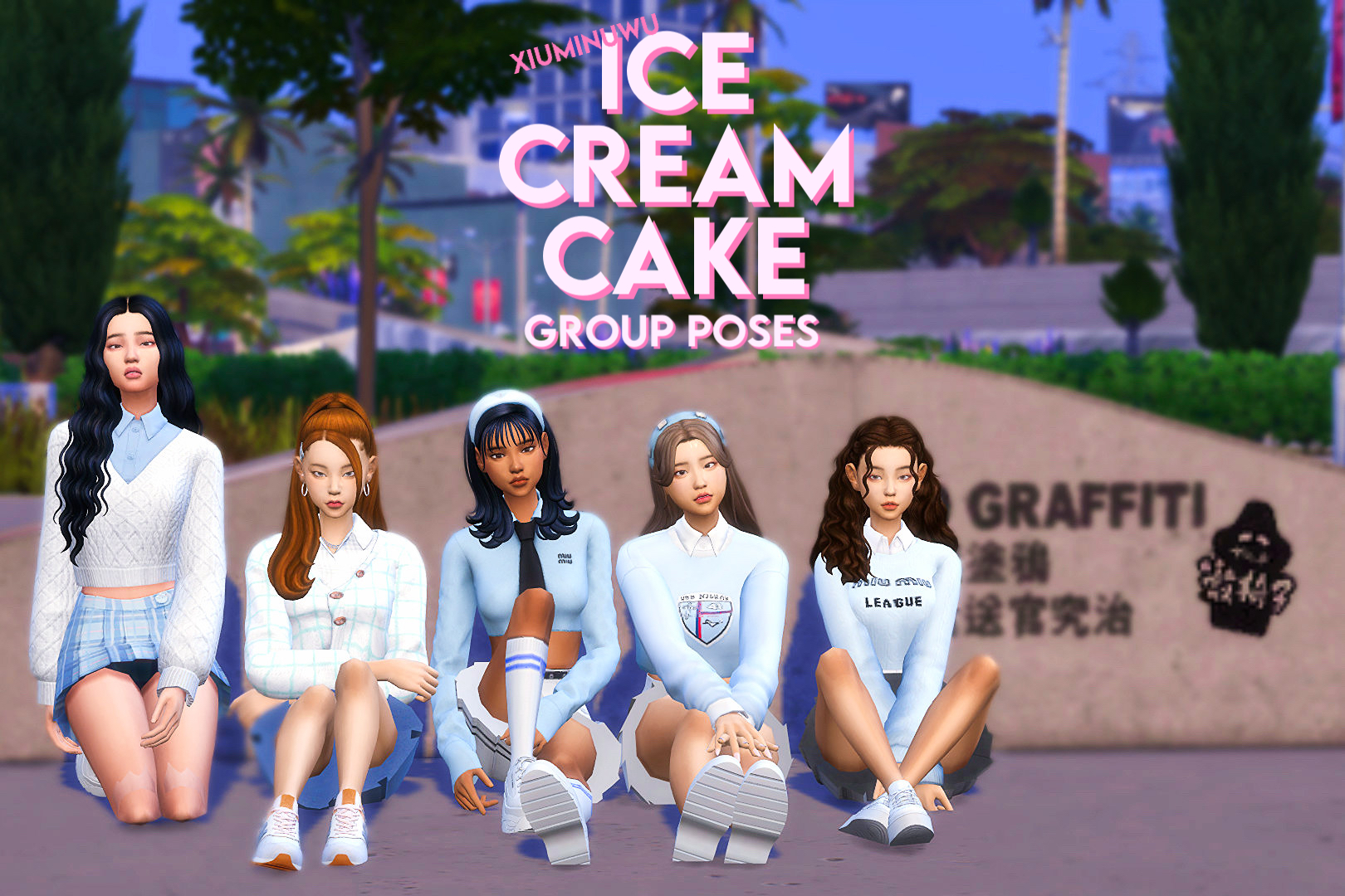 LOVE DIVE Group Poses by 2amentertainment - The Sims 4 Download -  SimsFinds.com